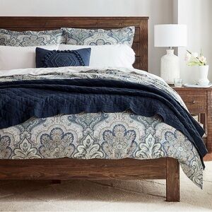 Pottery Barn King Jordana Paisley Duvet and Shams (2)